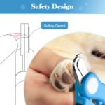 Heavy Duty Pet Nail Clippers with Safety Guard and Nail File for Dogs, Cats and Small Animals (Blue) - Image 5